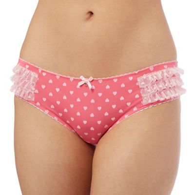 The Collection Bright pink 'Hey Sweetie' bikini shorts